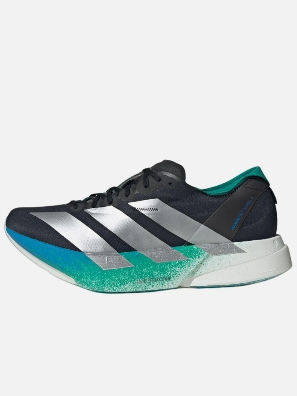Adidas Adizero Adios Pro 4 Black Silver Glory Green JR6365